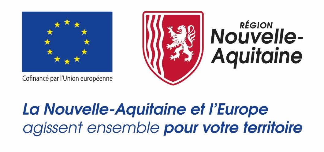 Cofinancé par l’Union européenne et la Région Nouvelle-Aquitaine. Ouvrir l’affiche officielle de l’opération Les Dômes du Maupuy.